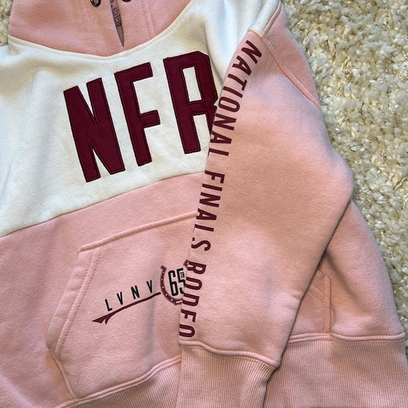 Girls National Finals Rodeo Hoodie Pink X Small Las Vegas - Picture 2 of 5